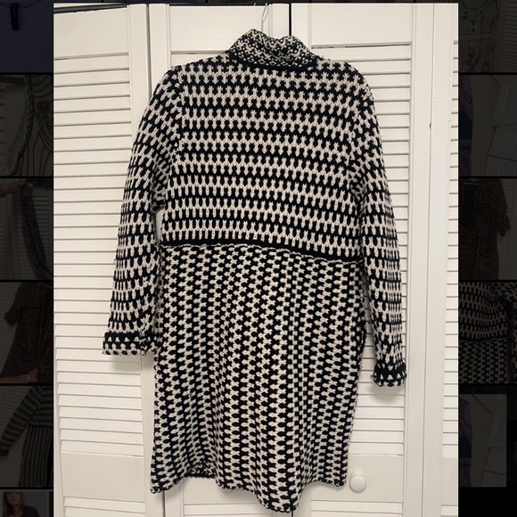 Black and White Knit Tweed Jacket - Picture 2 of 4